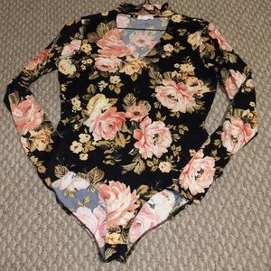 Floral body suit